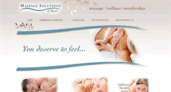 Desktop Screenshot of massagesolutionsofbend.com