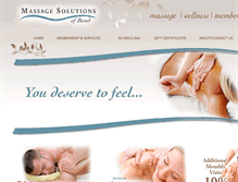 Tablet Screenshot of massagesolutionsofbend.com